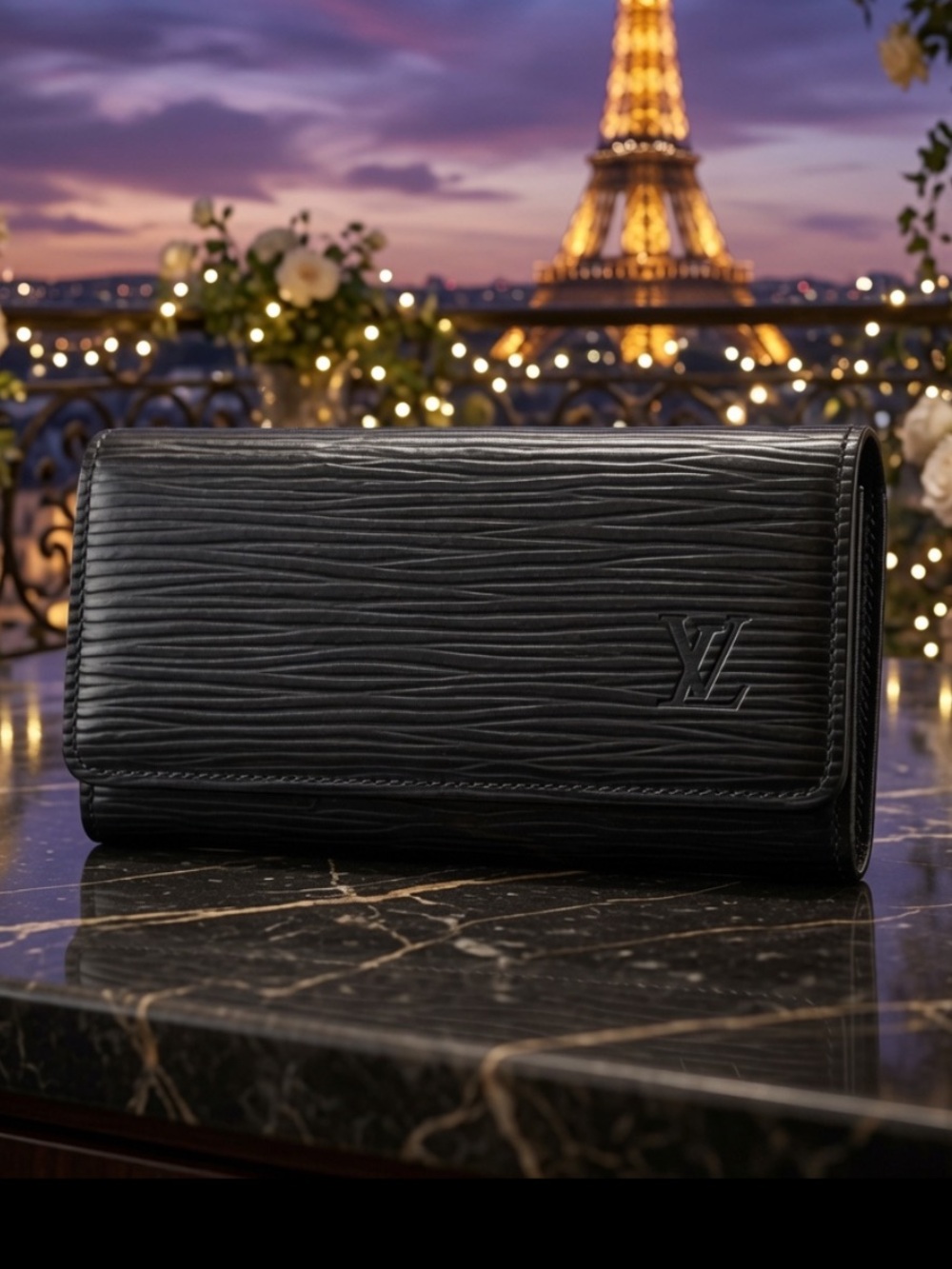 Louis Vuitton Epi Leather 4 Key Holder Epi Leather Black Louis Vuitton - Picture 12 of 12